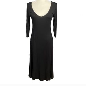 Nation LTD Black Soft Stretchy Jersey Knit Dress S